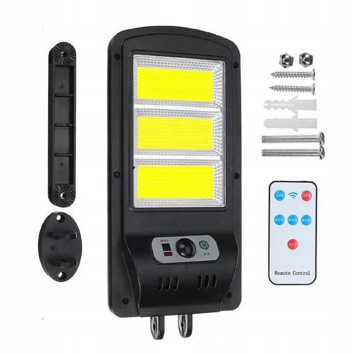Pouličné svietidlo omgshop_pl 300 W 1000 lm solárne napájanie